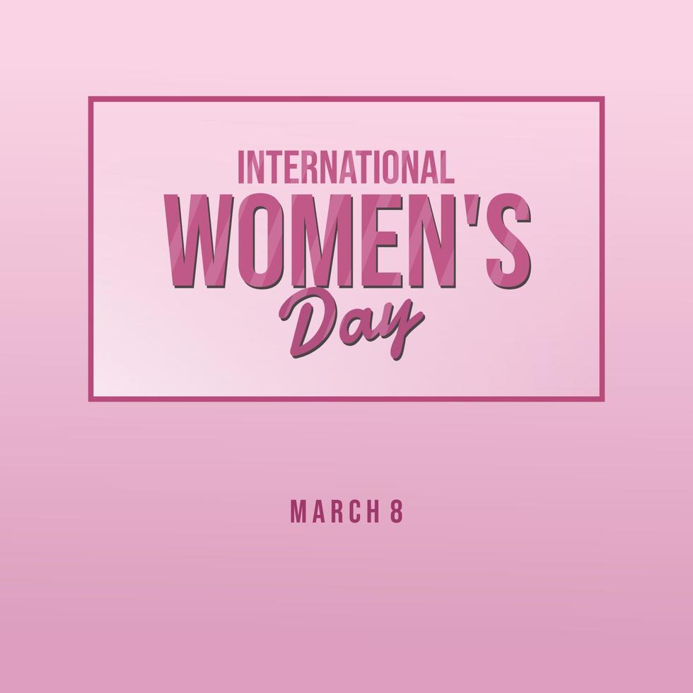 Banner-Vektor zum internationalen Frauentag vektor