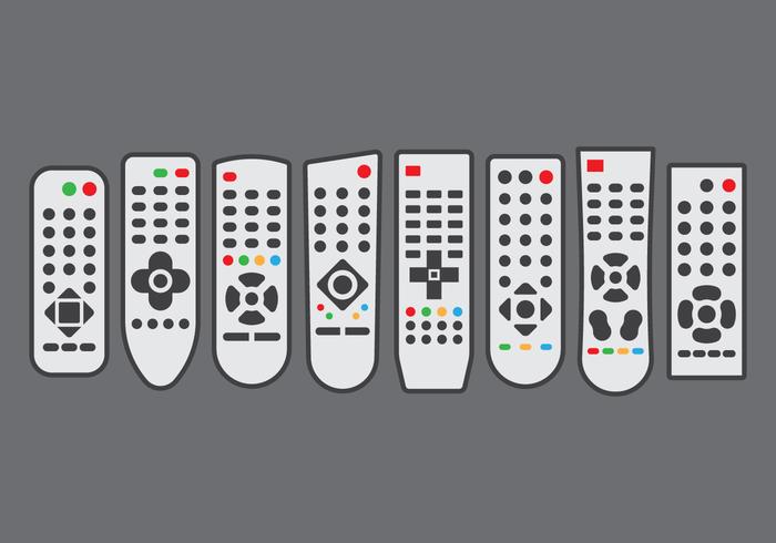 Free-TV-Remote-Sammlung vektor