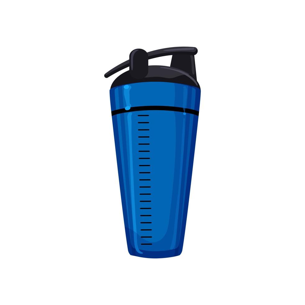 Gym protein shaker tecknad serie vektor illustration