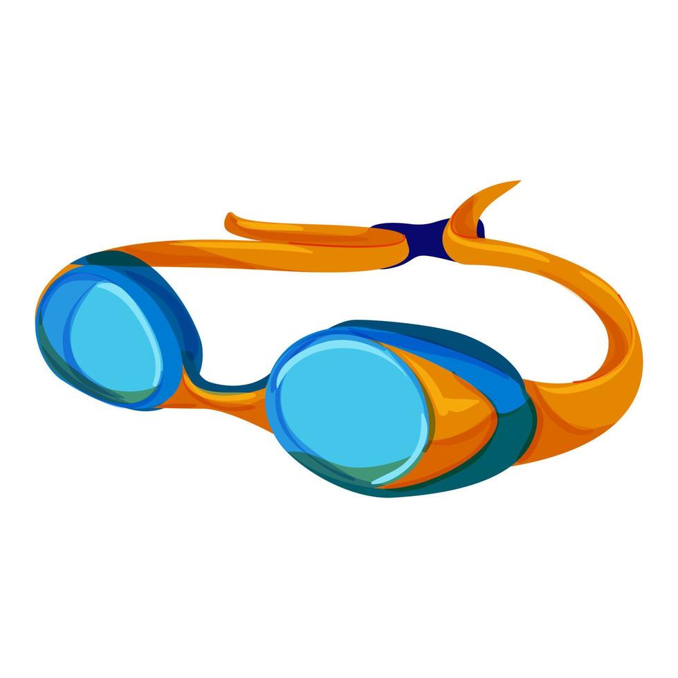 Wasser-Pool-Brille Cartoon-Vektor-Illustration vektor