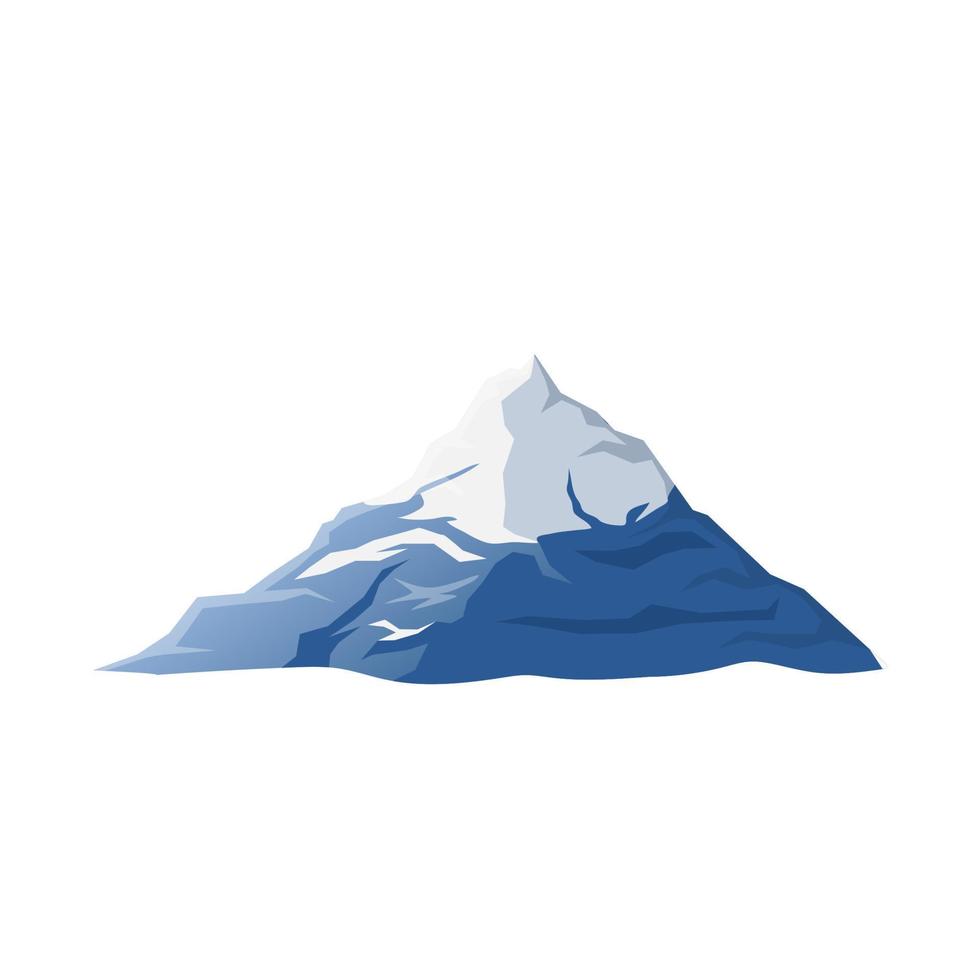 Berg Schnee Cartoon-Vektor-Illustration vektor