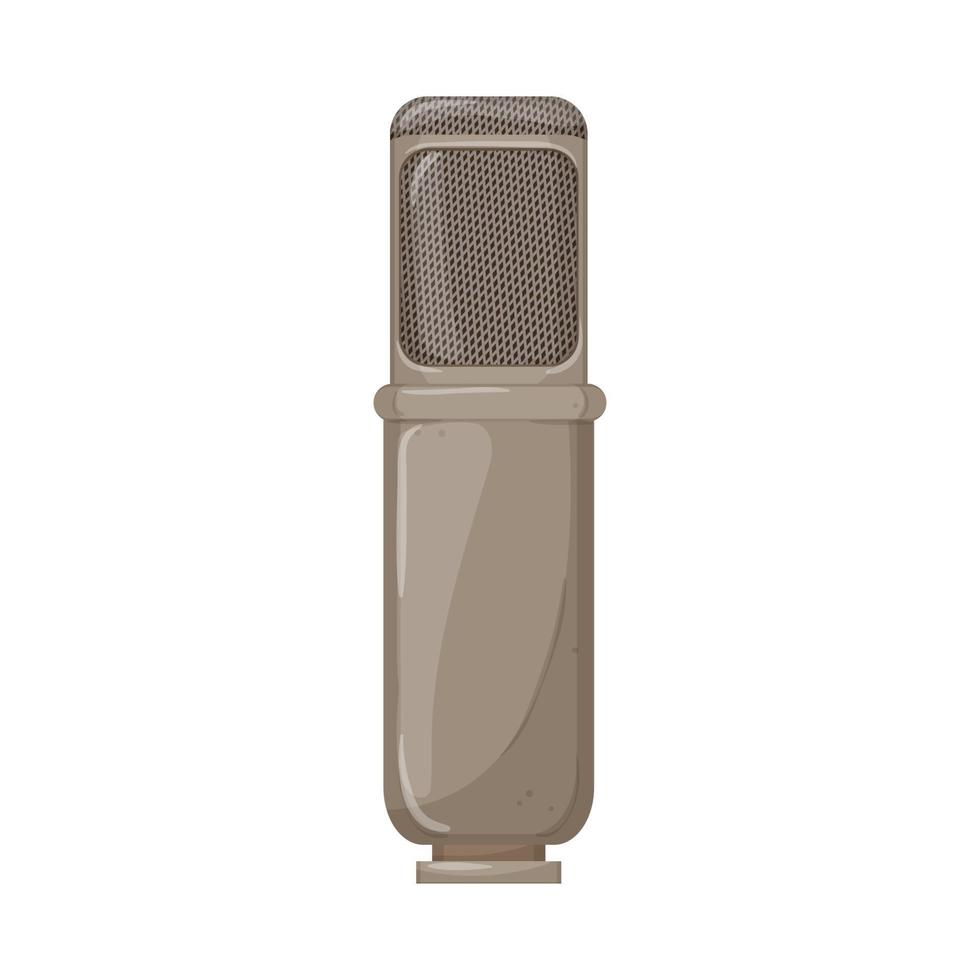 Live-Mikrofon-Mikrofon-Musik-Cartoon-Vektorillustration vektor