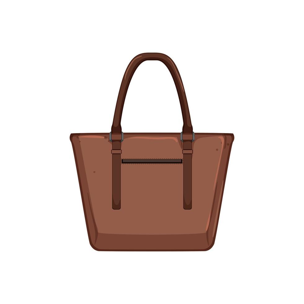 Handtasche Ledertasche Frauen Cartoon-Vektor-Illustration vektor