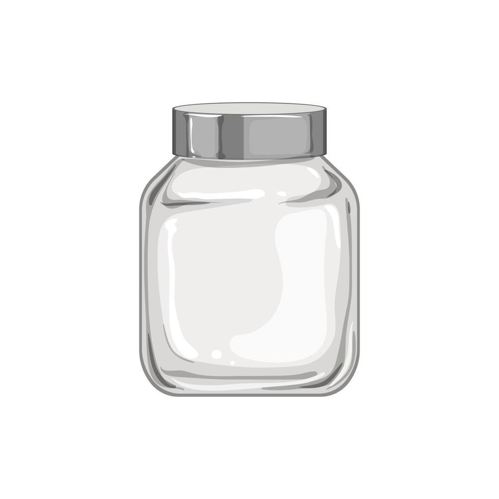 Flasche Glasbehälter Cartoon-Vektor-Illustration vektor