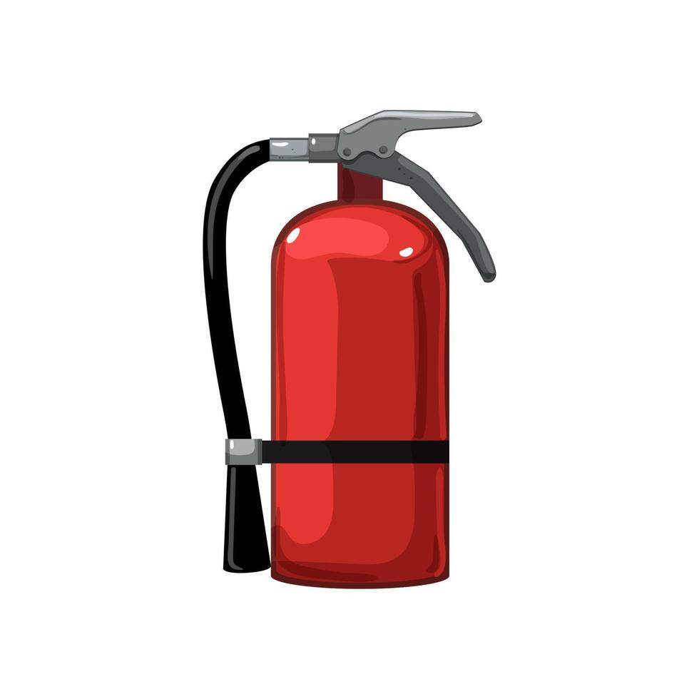 säkerhet brand eldsläckare tecknad serie vektor illustration