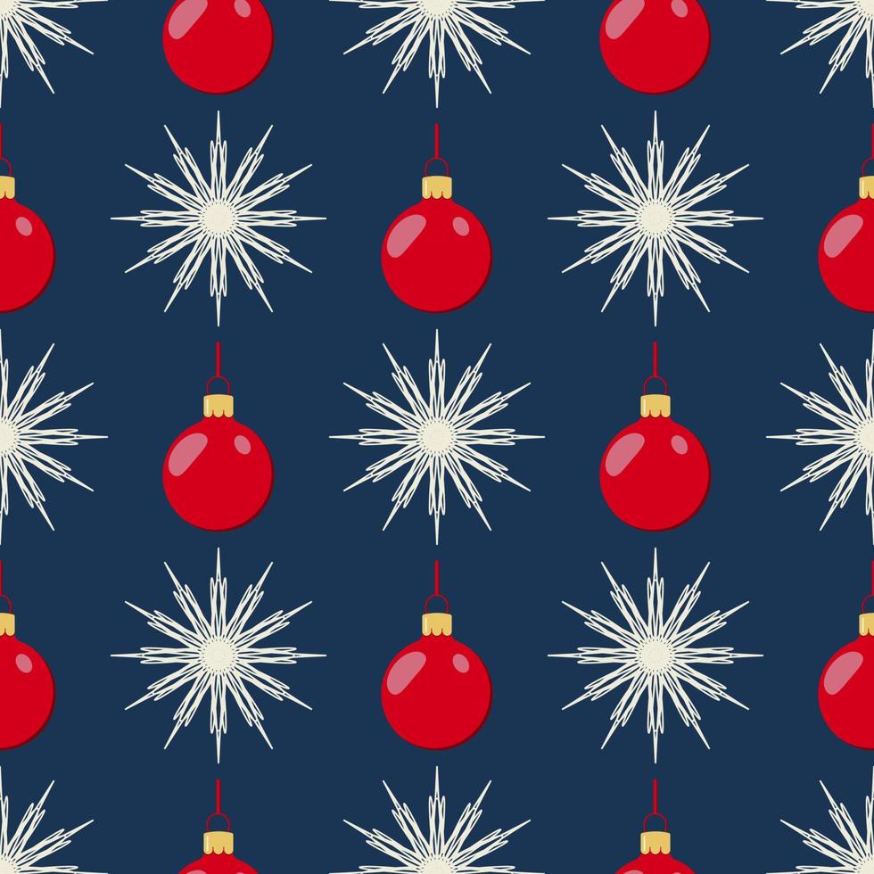 färgrik sömlös snöflinga mönster. jul mörk blå bakgrund. vektor illustration mall. kan vara Begagnade för förpackning. abstrakt dekorativ mönster.