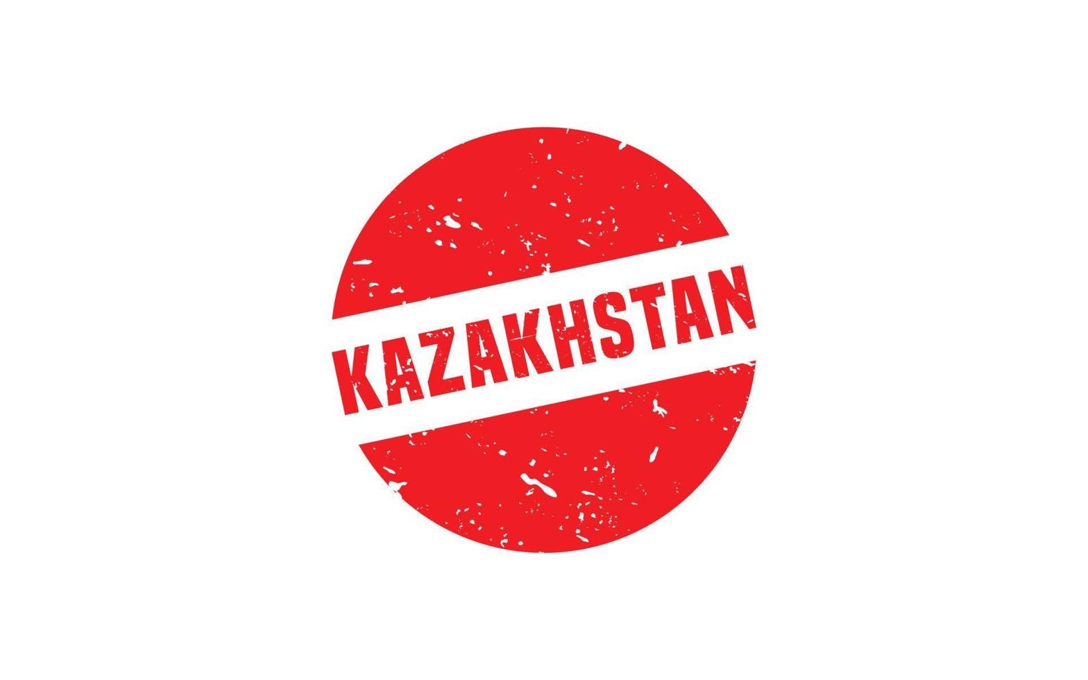 kazakhstan stämpel sudd med grunge stil på vit bakgrund vektor