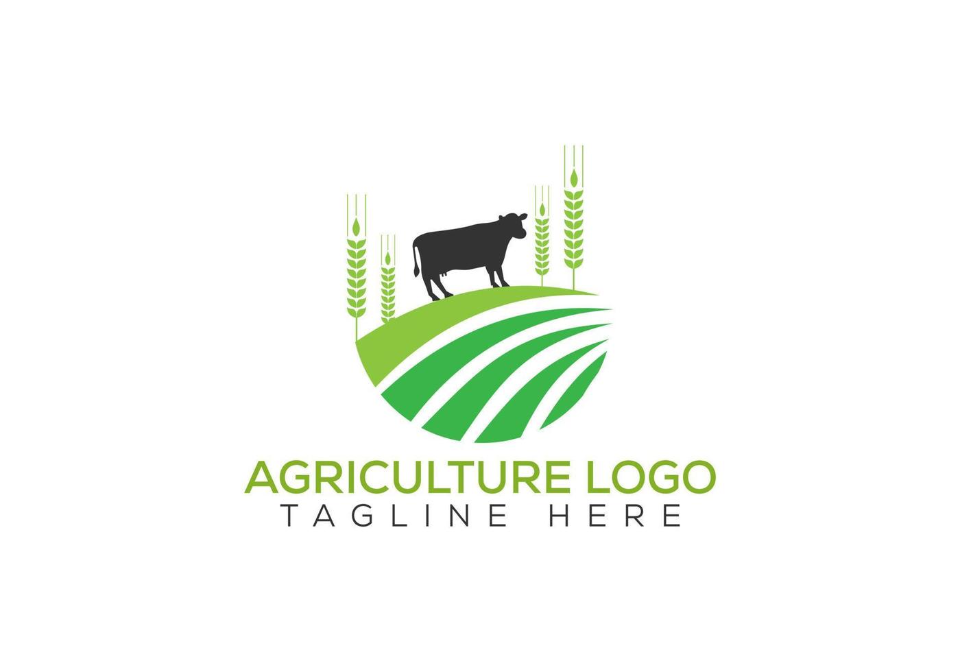 Logo-Design für die Landwirtschaft. landwirtschaftszeichen, landwirtschaftliche logotyp-vektorvorlage vektor