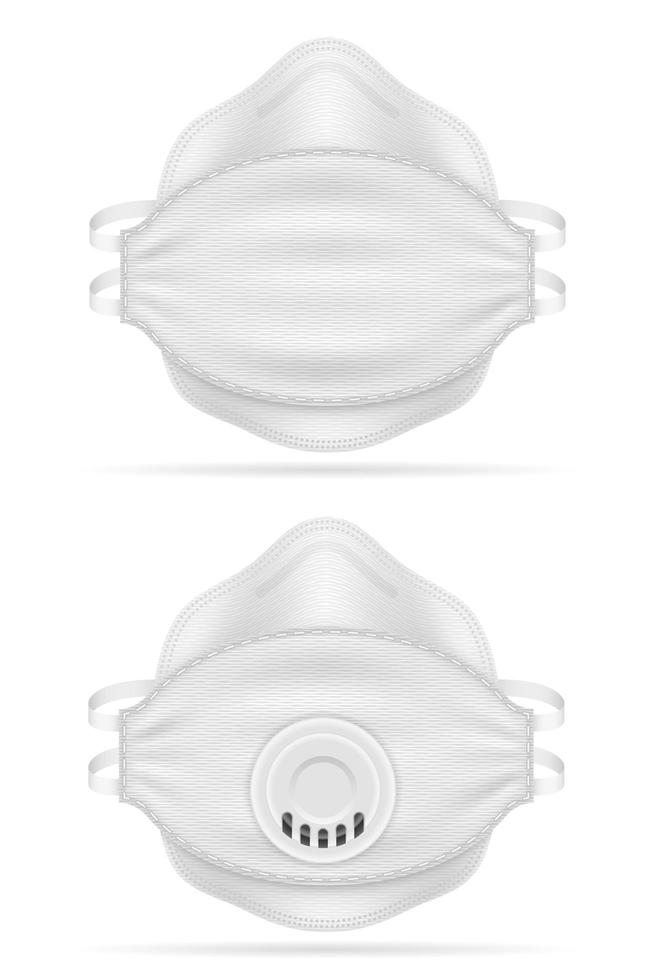 medizinisches Atemmasken-Set vektor