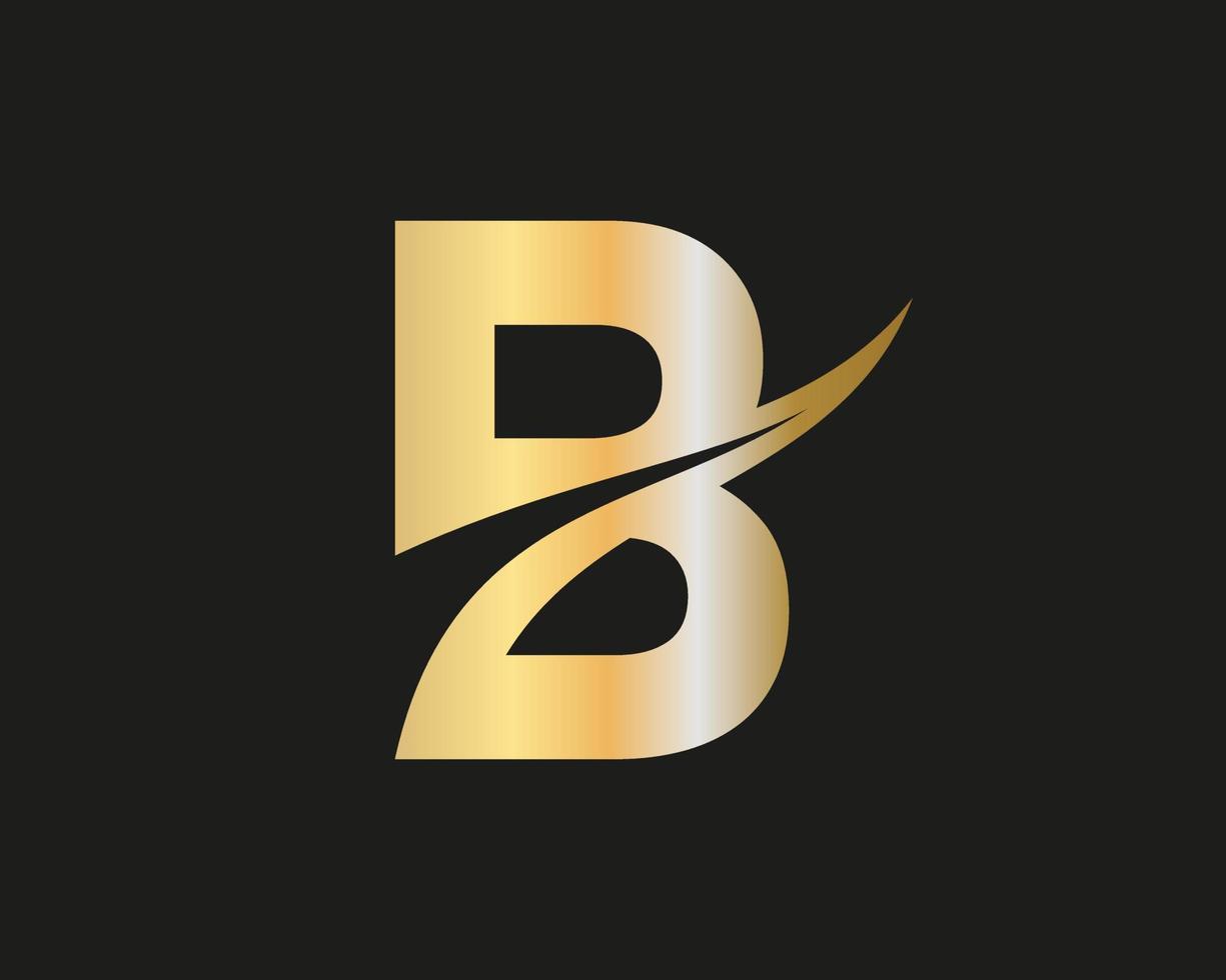 första brev b logotyp modern företag typografi vektor mall