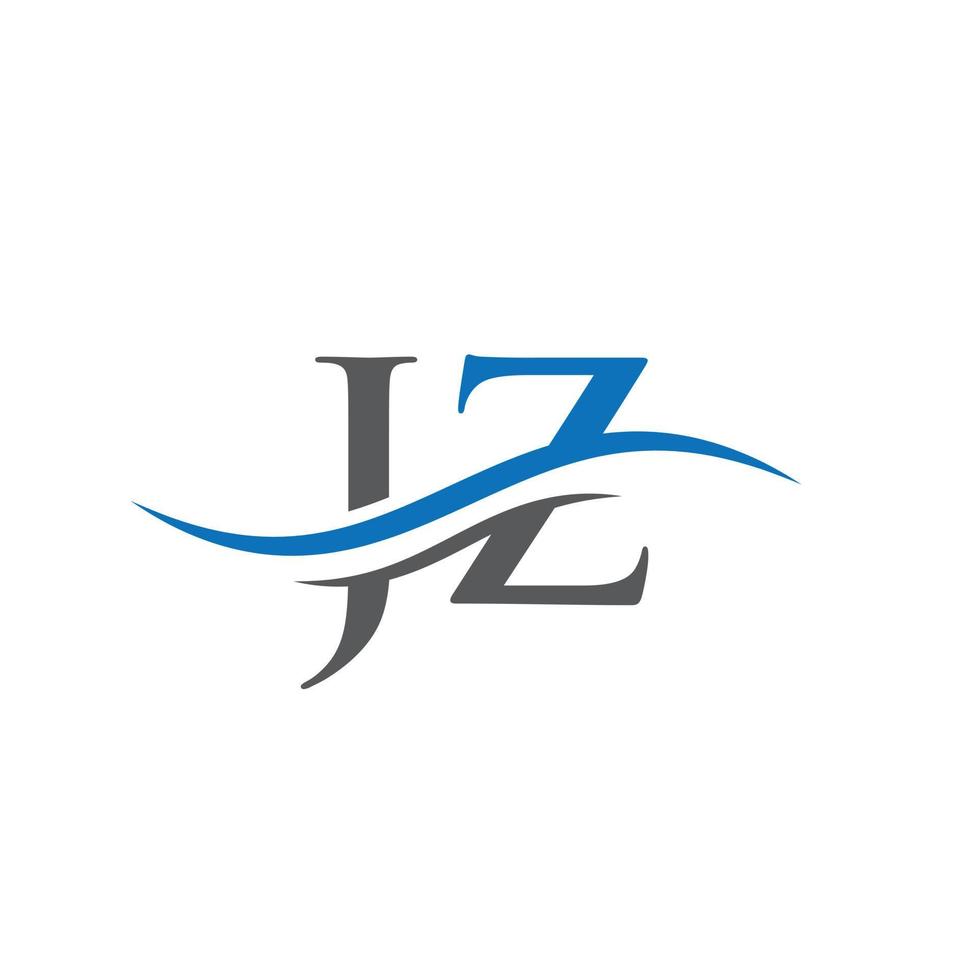 monogrammbuchstabe jz logo design vector. jz-Buchstaben-Logo-Design mit modernem Trend vektor