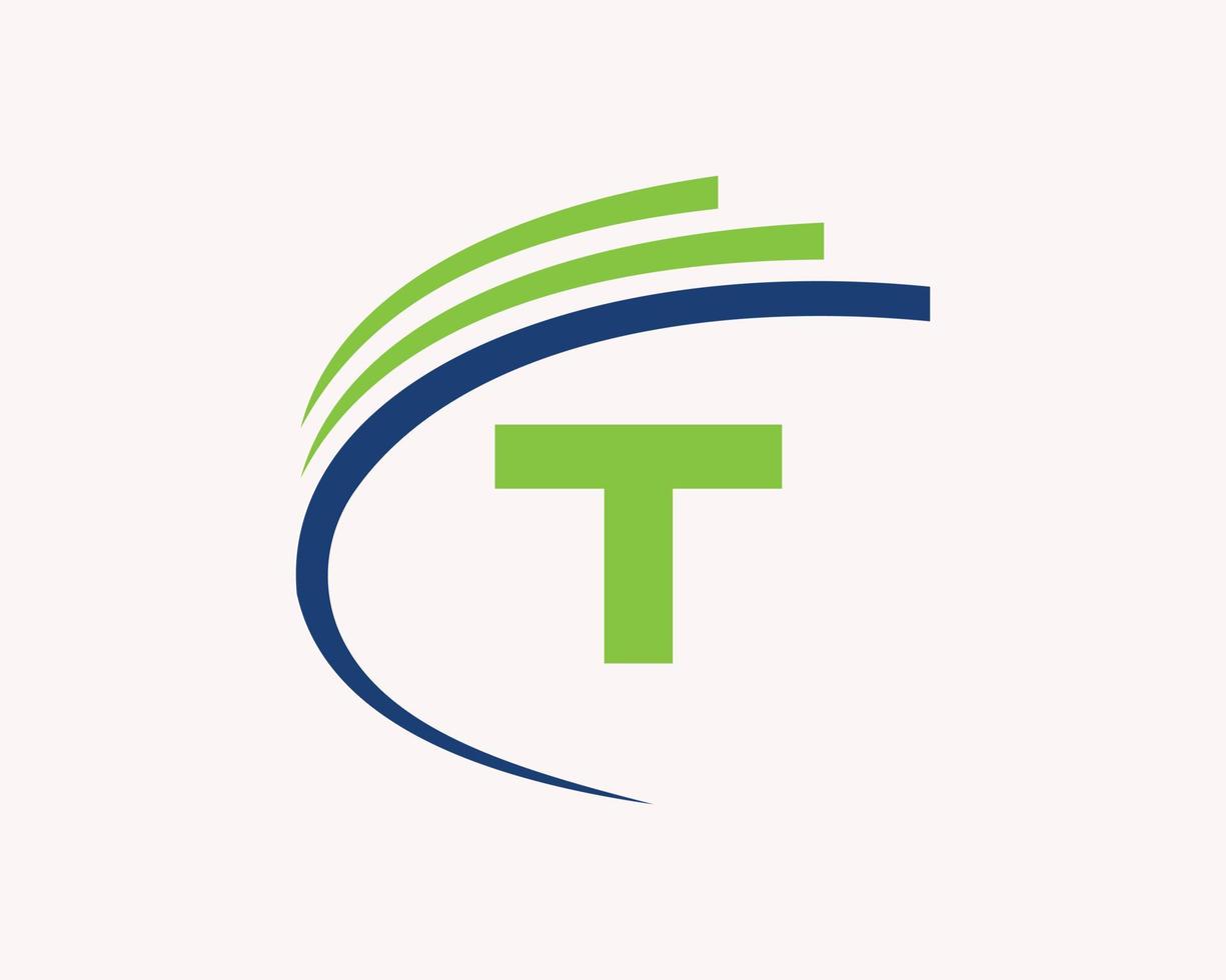 buchstabe t logo design für business, bau, technologie und immobiliensymbol vektor