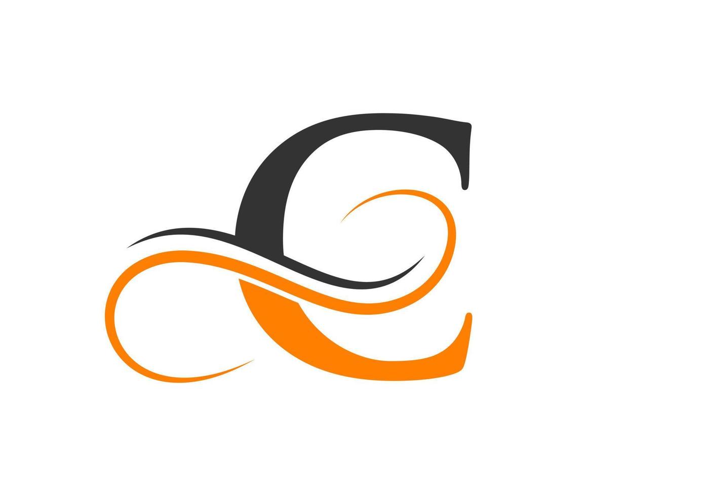 första brev c logotyp design mall vektor