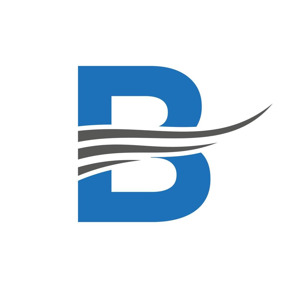 anfängliche monogrammbuchstabe b logo design vektorvorlage vektor
