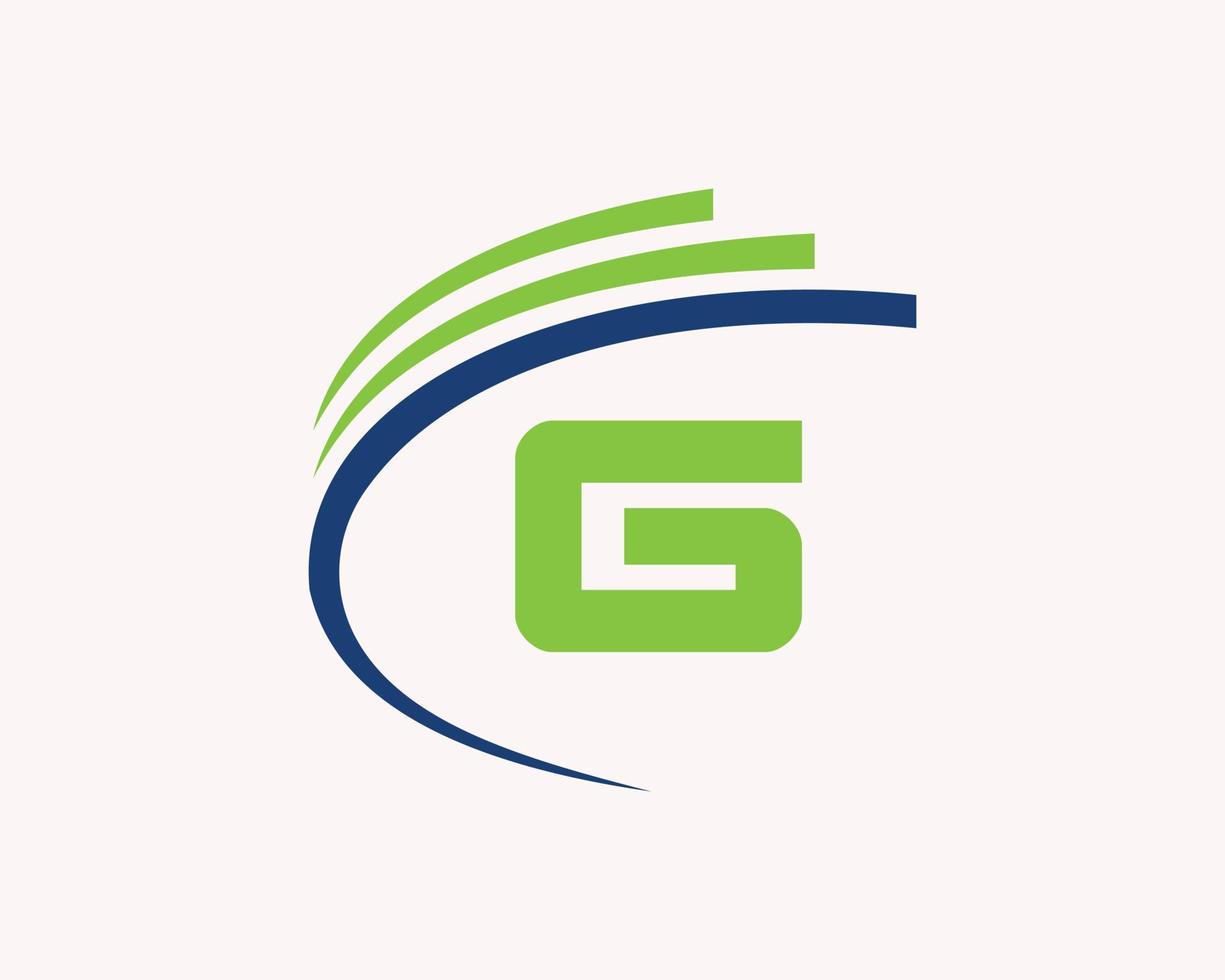brev g logotyp design för företag, konstruktion, teknologi och verklig egendom symbol vektor
