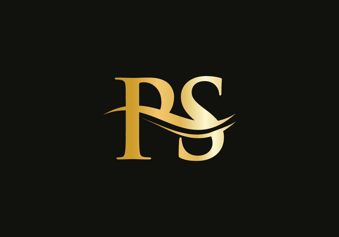 ps verknüpftes Logo für Geschäfts- und Firmenidentität. kreativer Buchstabe ps-Logo-Vektor vektor