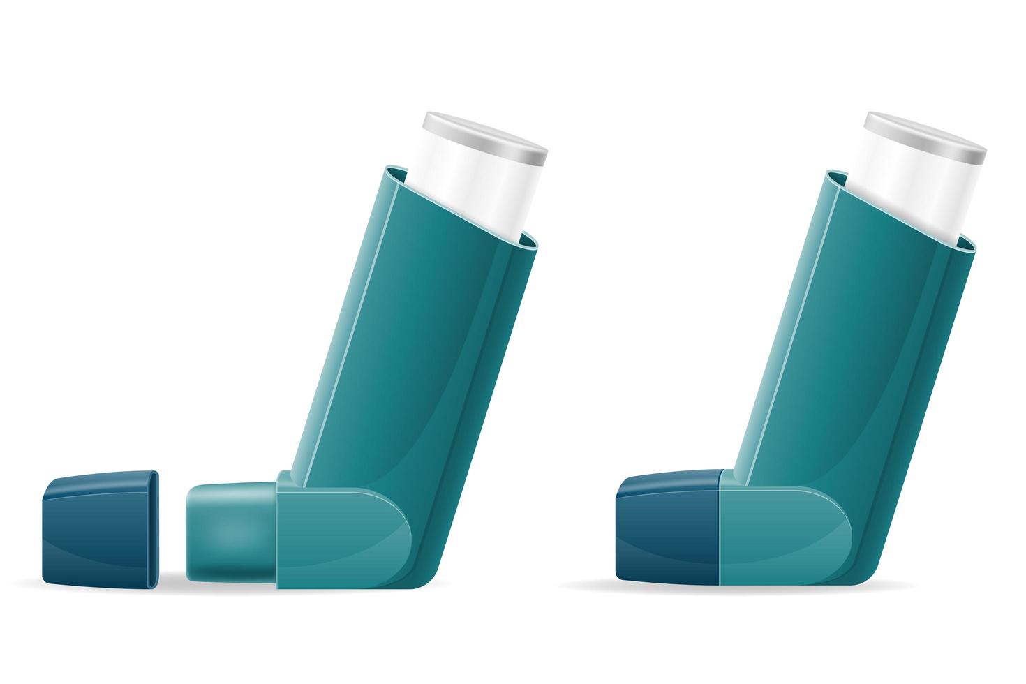 medizinischer Inhalator für Patienten mit Asthma vektor