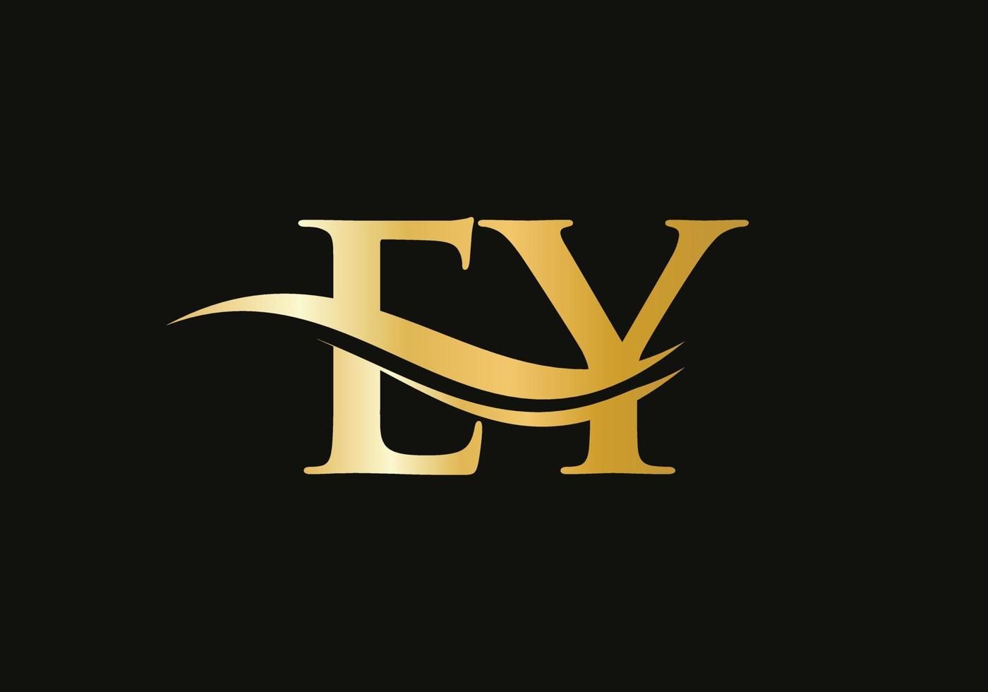 susa brev ey logotyp design för företag och företag identitet. vatten Vinka ey logotyp med modern trendig vektor