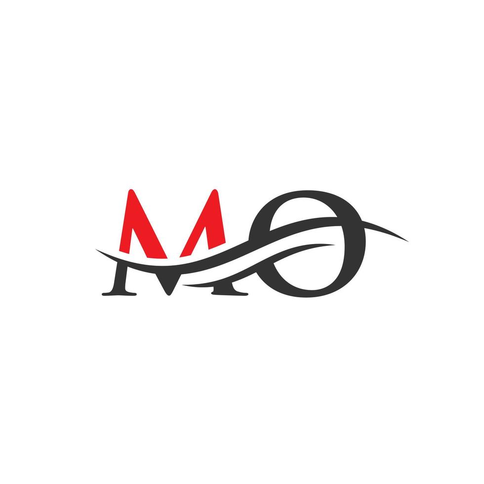 MO Letter Linked Logo für Geschäfts- und Firmenidentität. anfangsbuchstabe m logo vektorvorlage vektor