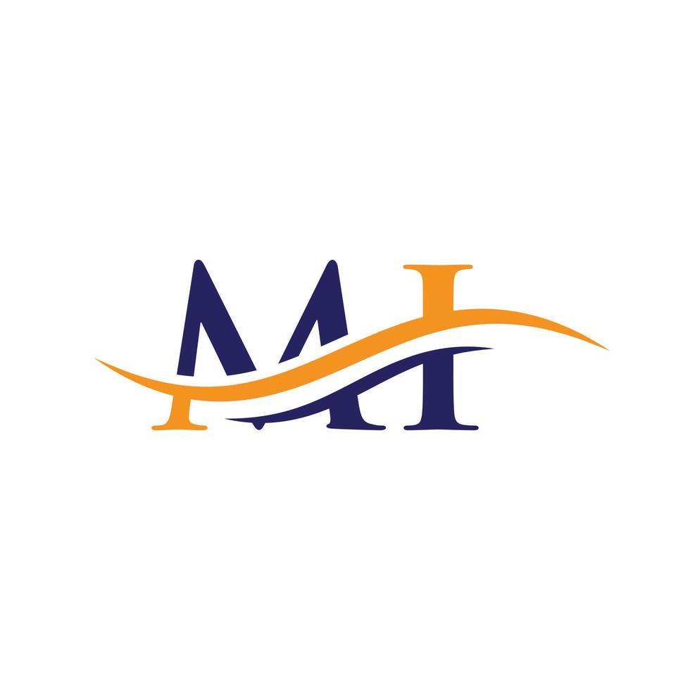 Anfangsbuchstabe Business Logo Design Vektorvorlage mit minimalem und modernem Trend. mi-Logo-Design vektor