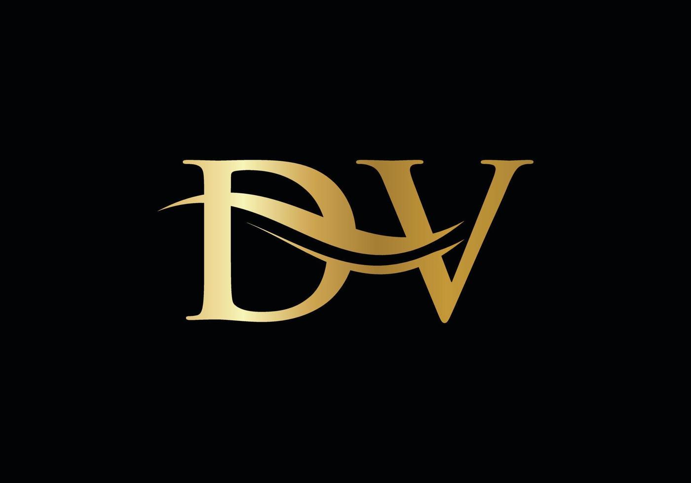 ursprünglicher verknüpfter Buchstabe dv-Logo-Design. moderner Buchstabe dv-Logo-Designvektor mit modernem Trend vektor