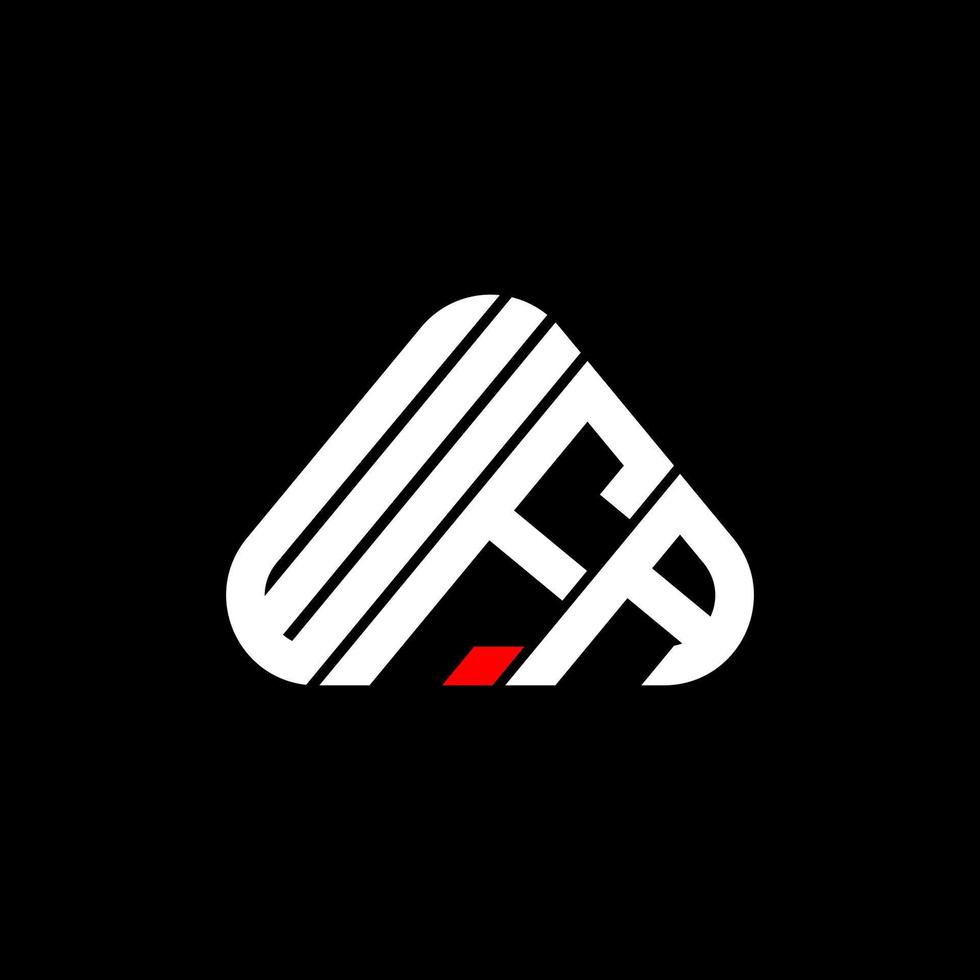 wfa letter logo kreatives design mit vektorgrafik, wfa einfaches und modernes logo. vektor