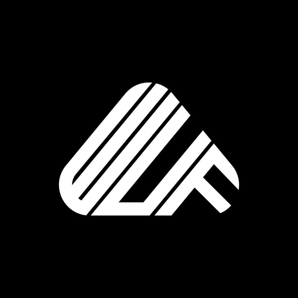 wuf letter logo kreatives design mit vektorgrafik, wuf einfaches und modernes logo. vektor