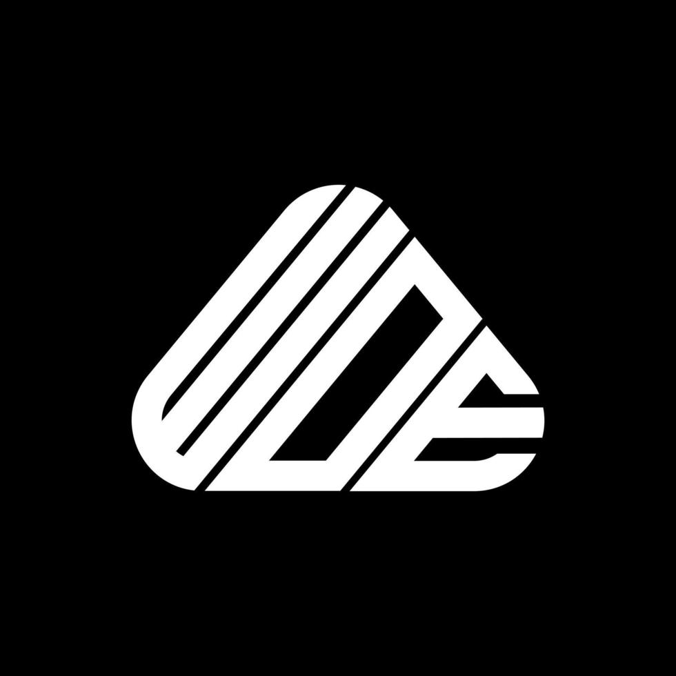 wehe brief logo kreatives design mit vektorgrafik, wehe einfaches und modernes logo. vektor