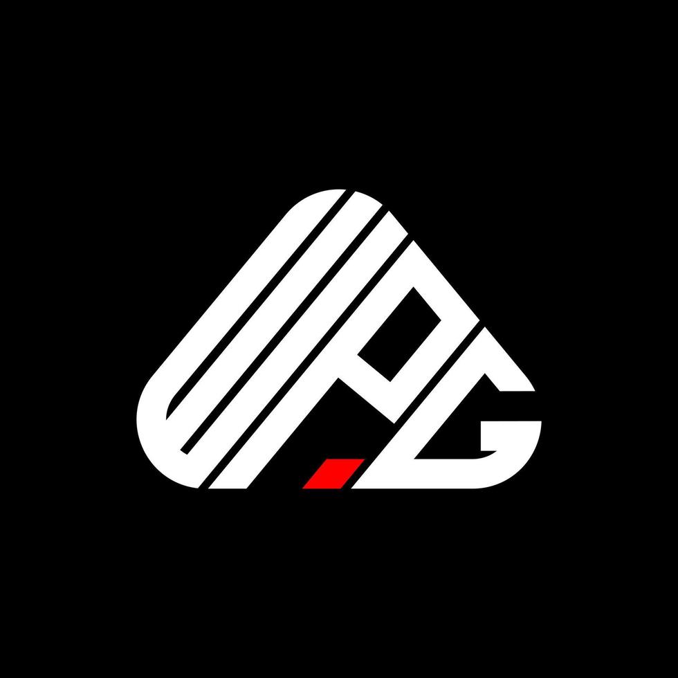 WPG-Brief-Logo kreatives Design mit Vektorgrafik, WPG-einfaches und modernes Logo. vektor
