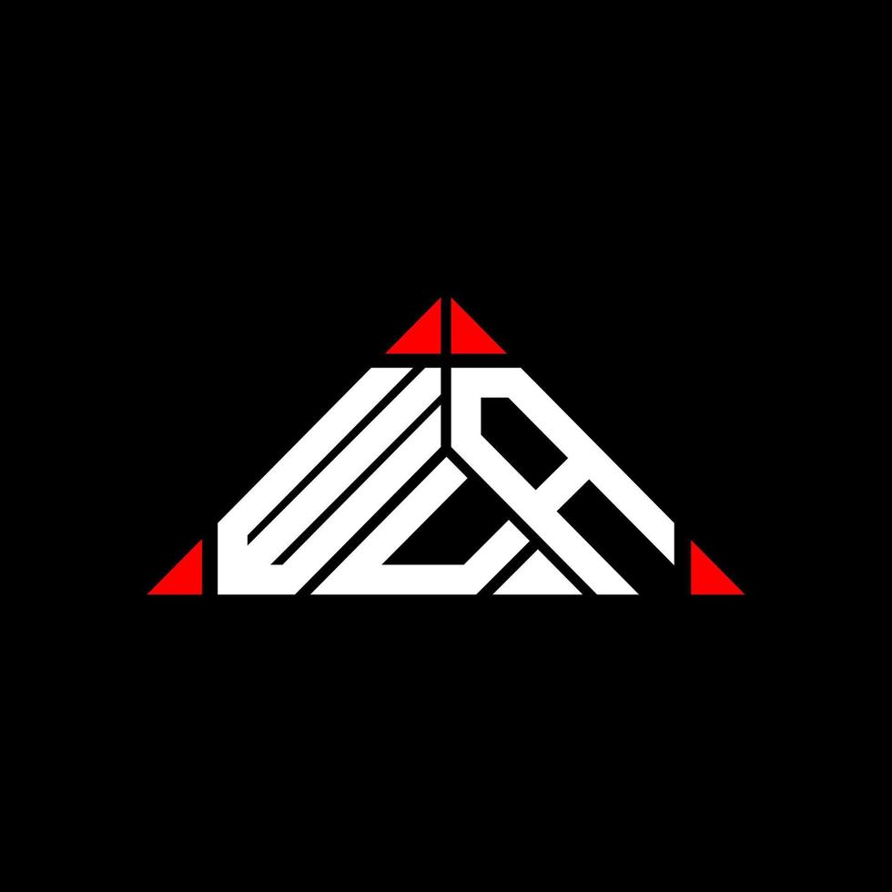 wua brev logotyp kreativ design med vektor grafisk, wua enkel och modern logotyp.