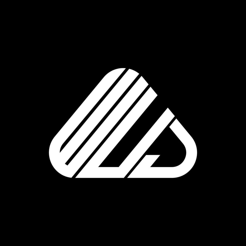 Wuj Letter Logo kreatives Design mit Vektorgrafik, Wuj einfaches und modernes Logo. vektor