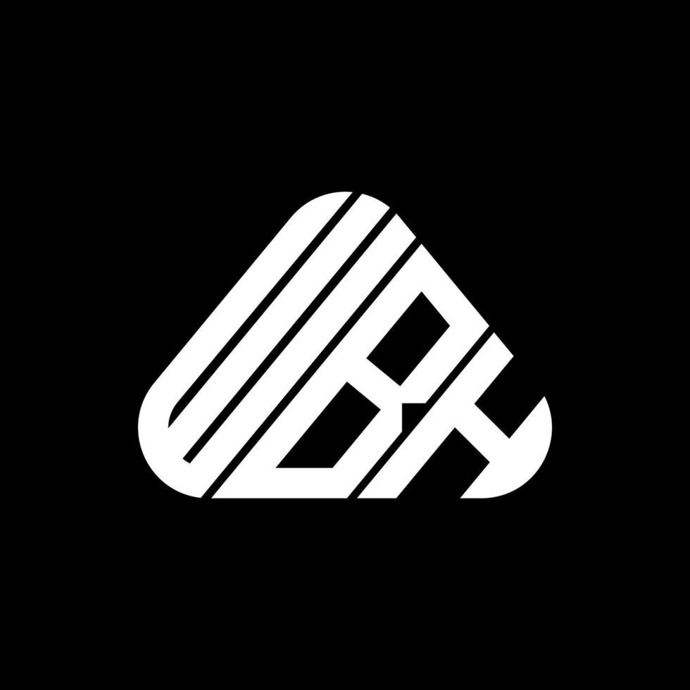 wbh Brief Logo kreatives Design mit Vektorgrafik, wbh einfaches und modernes Logo. vektor