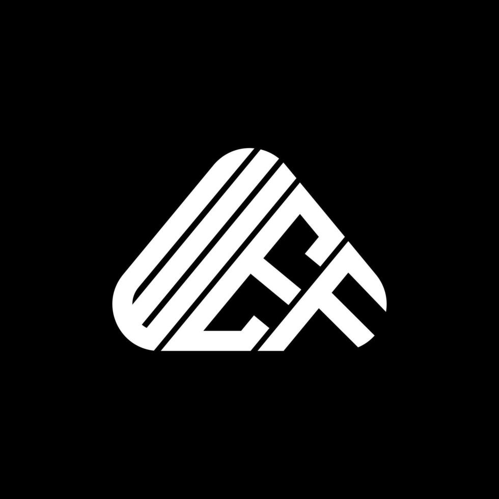 wef brev logotyp kreativ design med vektor grafisk, wef enkel och modern logotyp.