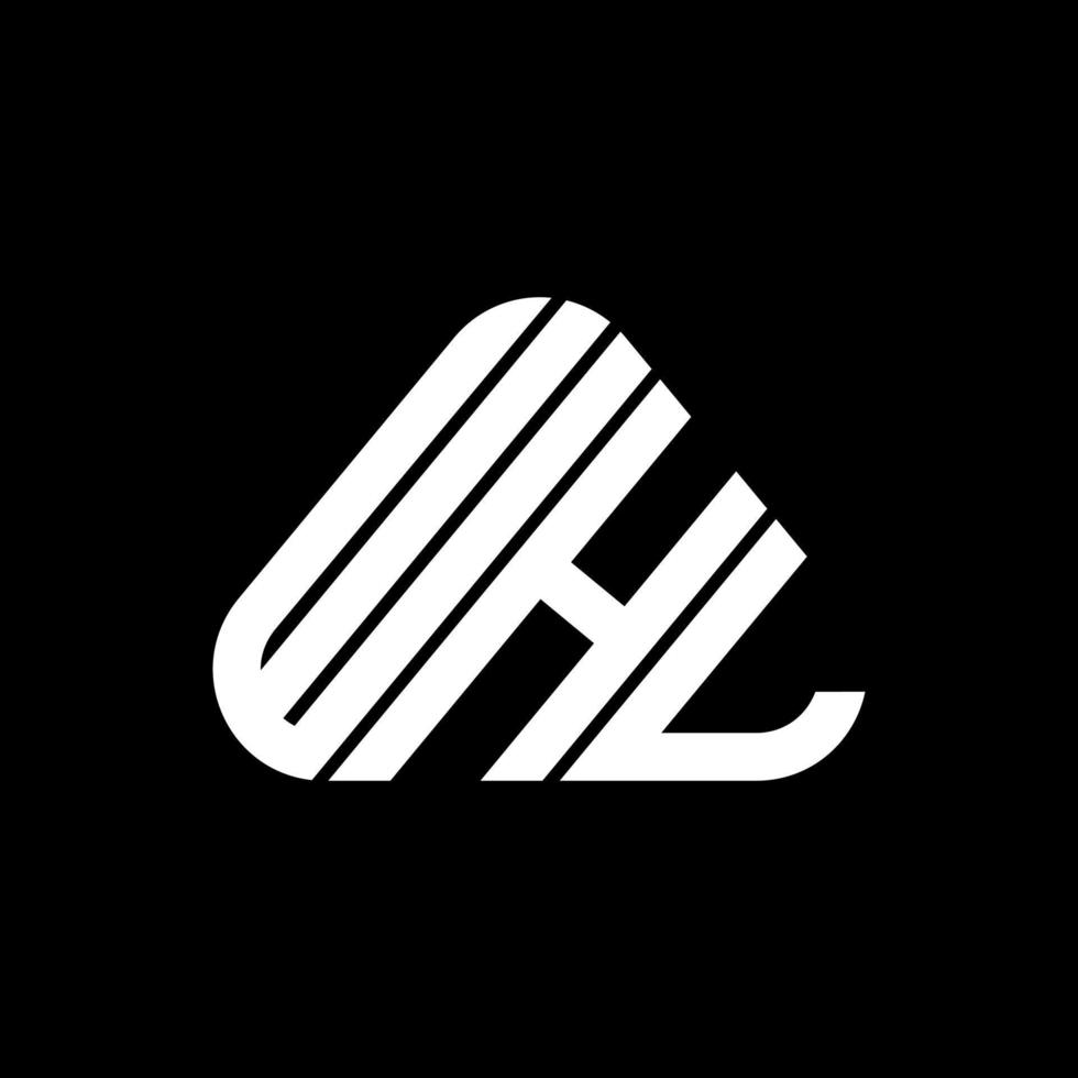 whl Brief Logo kreatives Design mit Vektorgrafik, whl einfaches und modernes Logo. vektor