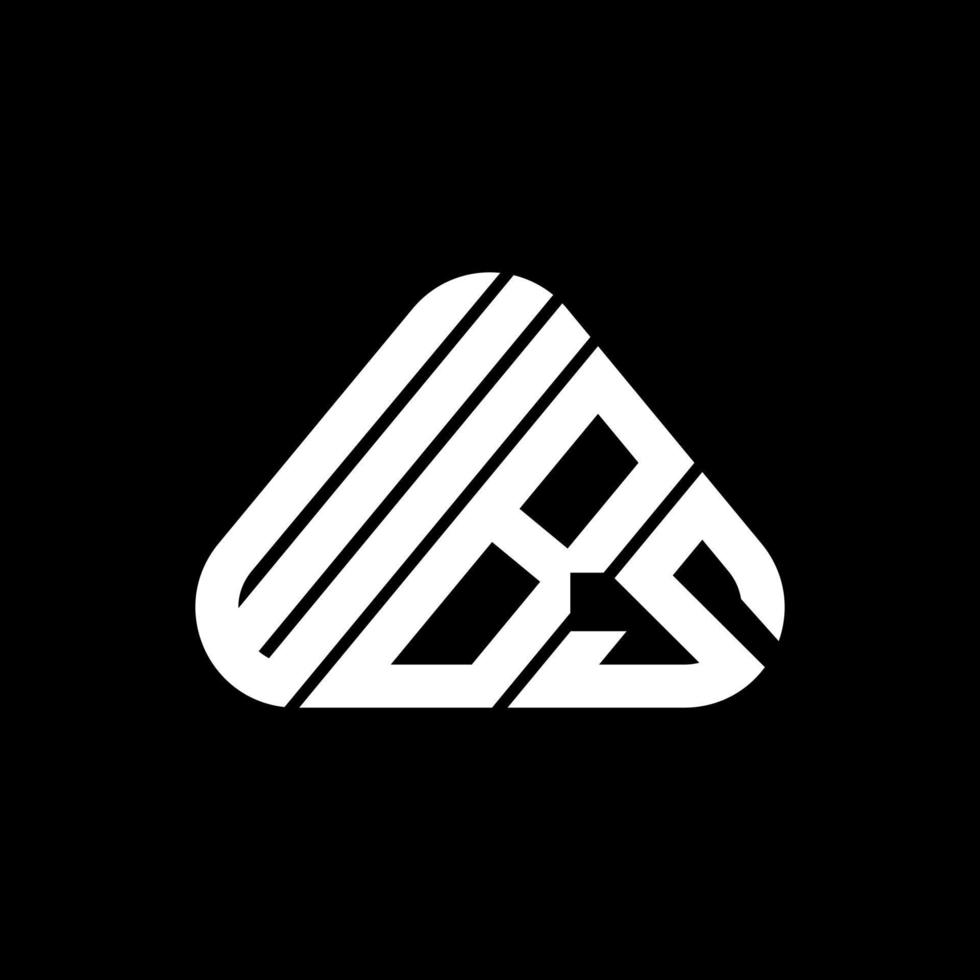 wbs brev logotyp kreativ design med vektor grafisk, wbs enkel och modern logotyp.