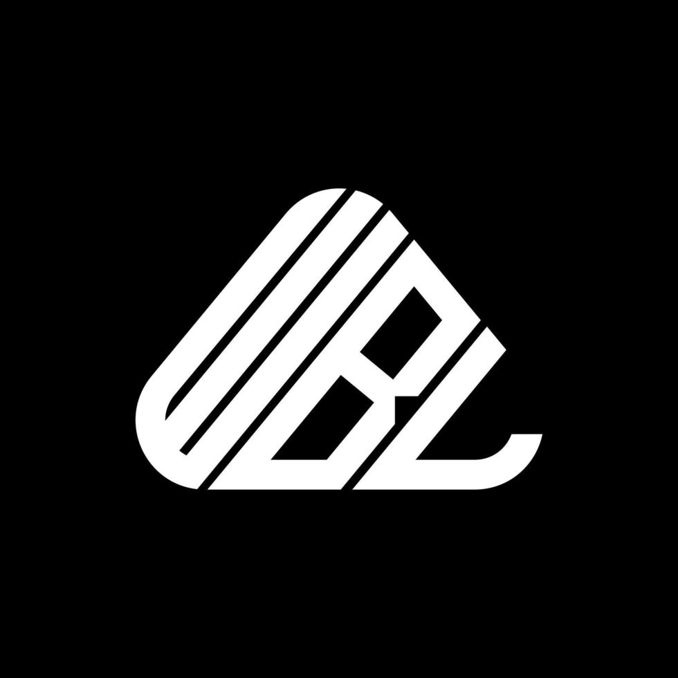 wbl Brief Logo kreatives Design mit Vektorgrafik, wbl einfaches und modernes Logo. vektor