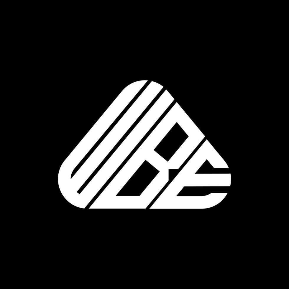wbe brev logotyp kreativ design med vektor grafisk, wbe enkel och modern logotyp.