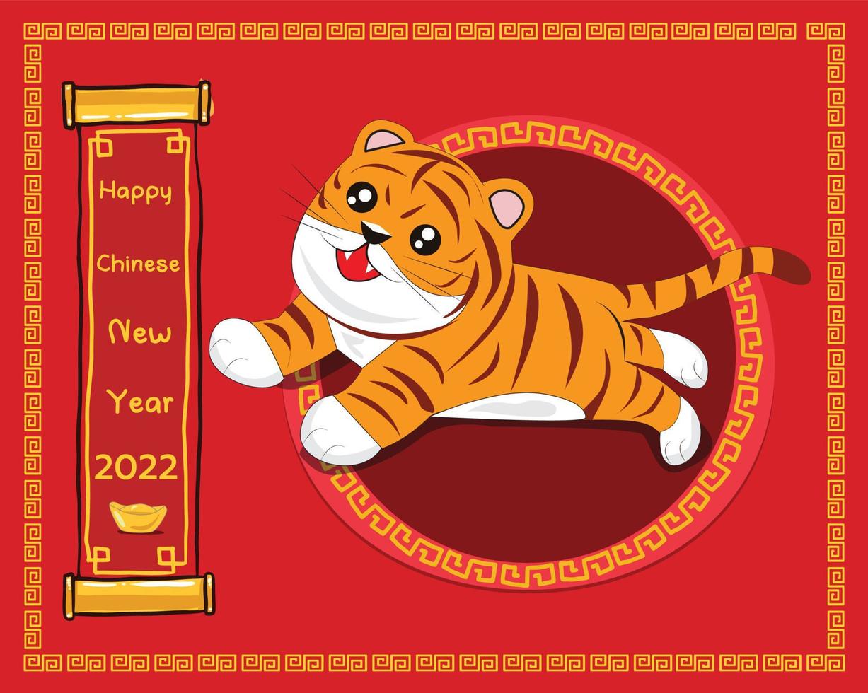 frohes chinesisches neujahr 2023, jahr des kaninchens, frohes neues jahr illustration für plakate, karten, kalender, schilder, banner, website, öffentlichkeitsarbeit und andere designs vektor