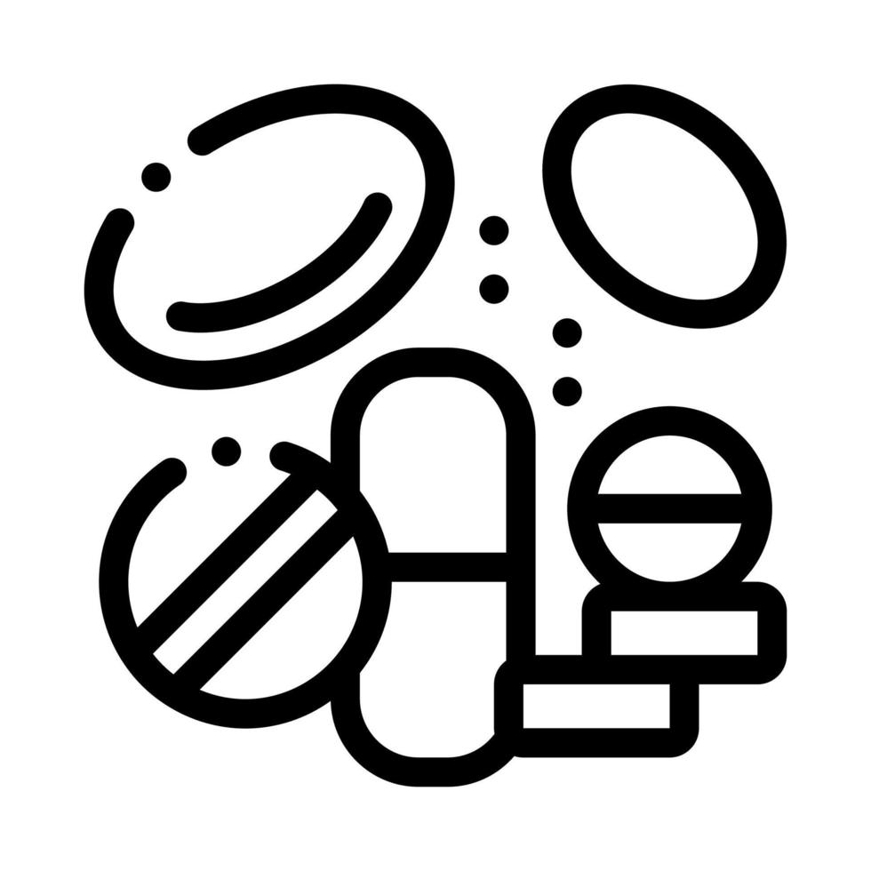 mediciner tillskott ikon vektor illustration
