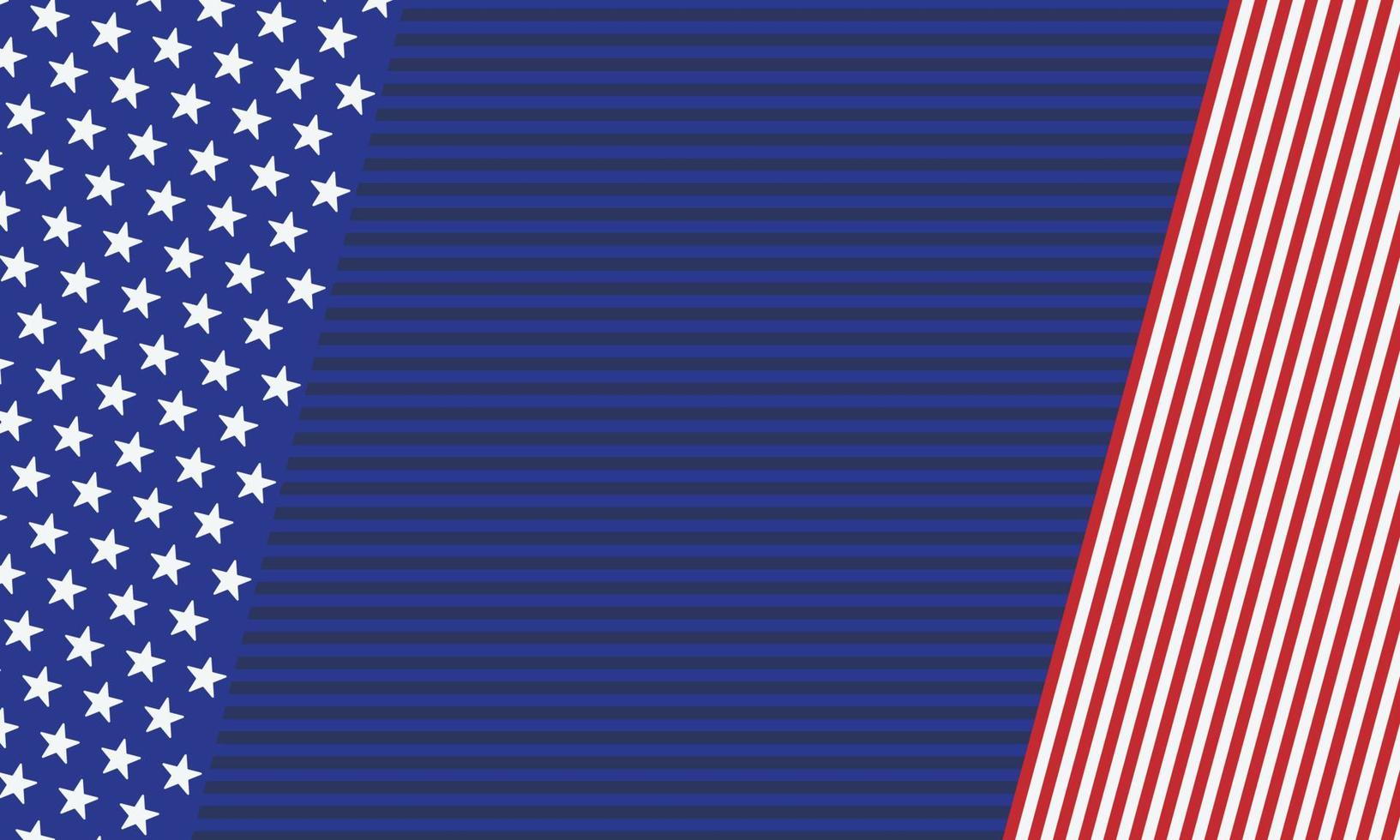 blauer und roter rahmen mit einem usa-flaggenmuster vektor