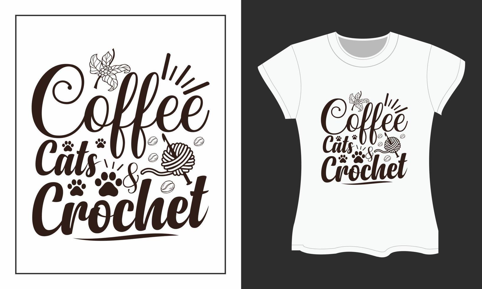 Kaffee-Svg-T-Shirt-Design. Kaffee-Svg-Schnitt-Dateien-Design. Kaffee-T-Shirt-Design. vektor