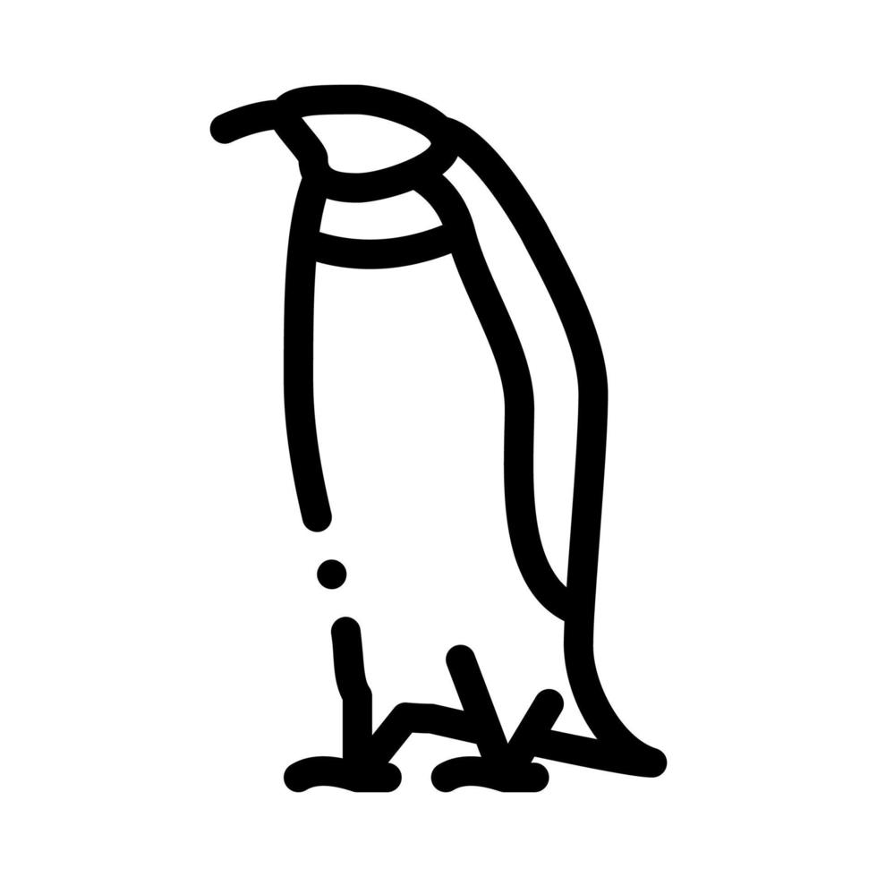 Pinguin Vogel Symbol Vektor Umriss Symbol Illustration