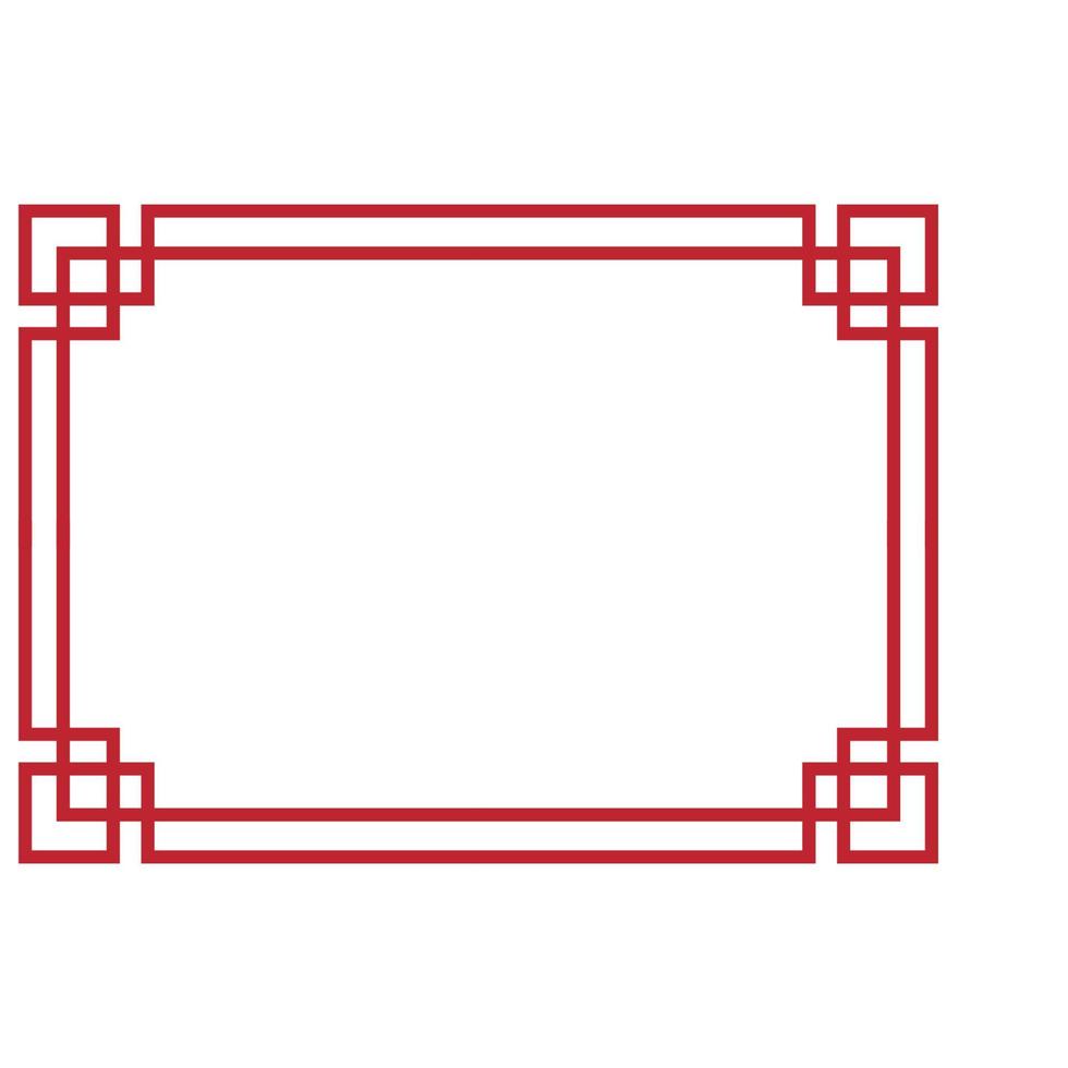 kinesisk gränsdesign vektor