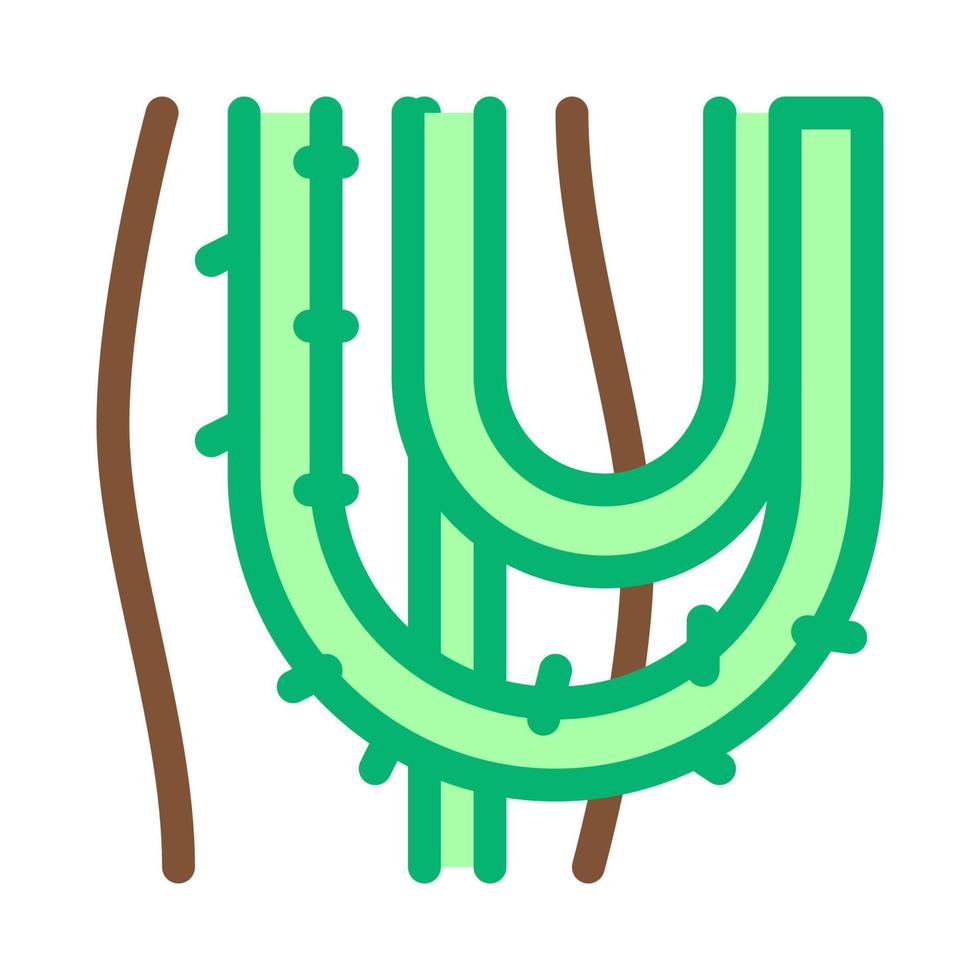 Lianenpflanze Symbol Vektor Umriss Symbol Illustration
