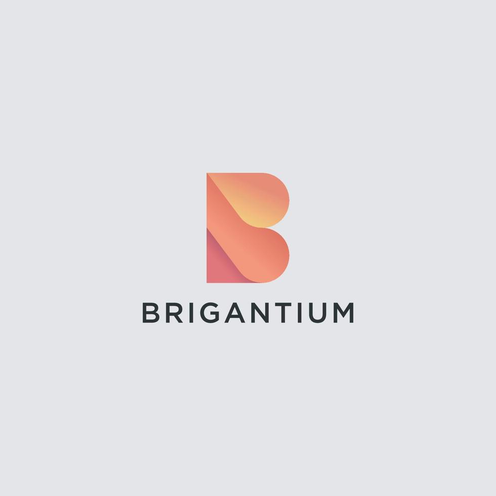 modern abstrakt brev b logotyp design. minimal b första baserad ikon. vektor