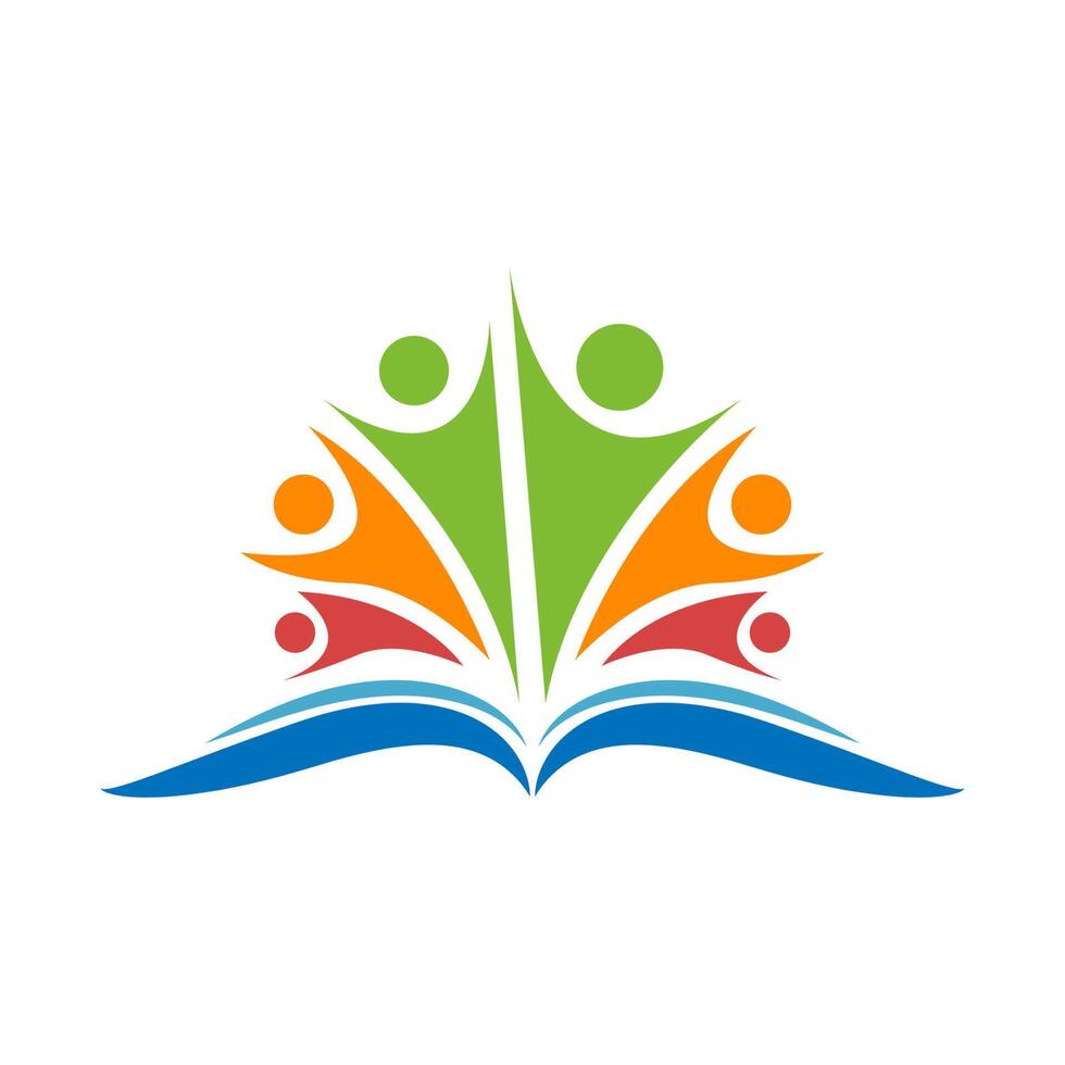 Logo-Design der Bildungsschule vektor