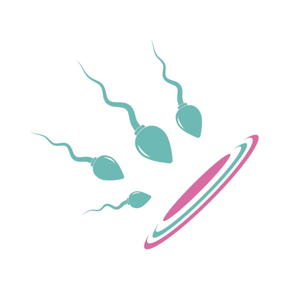 Sperma-Icon-Design-Illustration vektor