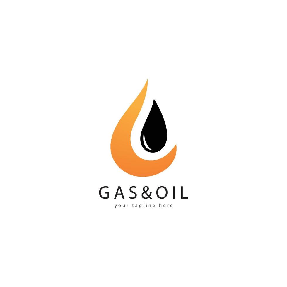 olja och gas logotyp vektor