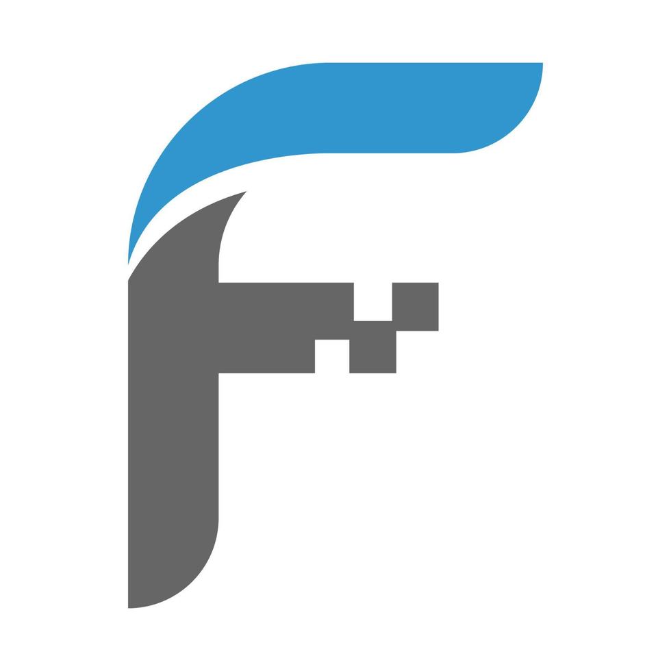 Buchstabe f-Logo-Icon-Design vektor