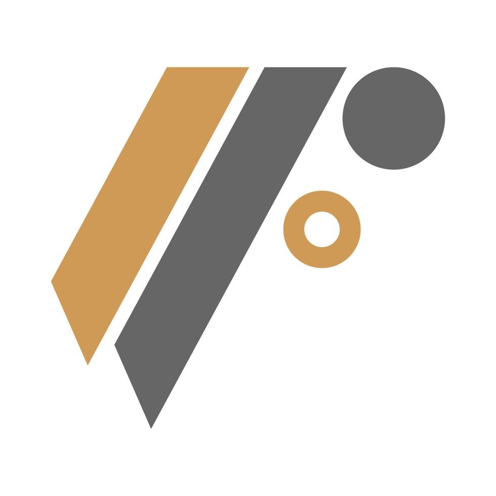 brev f logotyp ikon design vektor